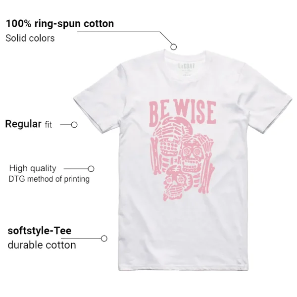 Nike Dunk Low Elemental Pink 'Be Wise' Matching Shirt Features