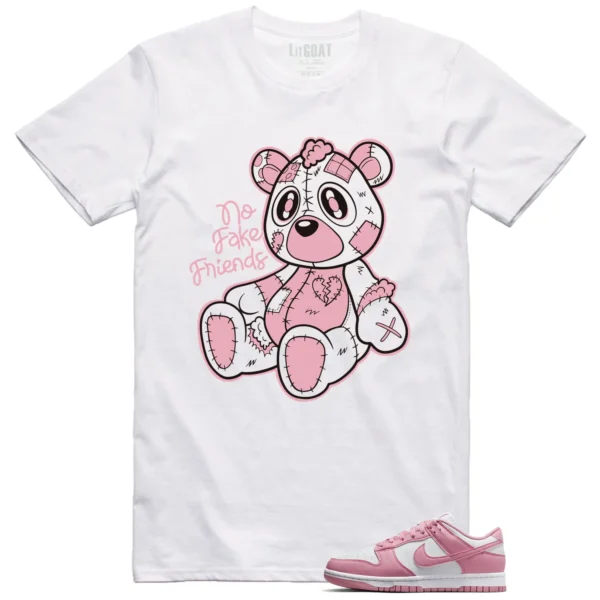 Fake Friends Tee for Nike Dunk Low Elemental Pink Fans