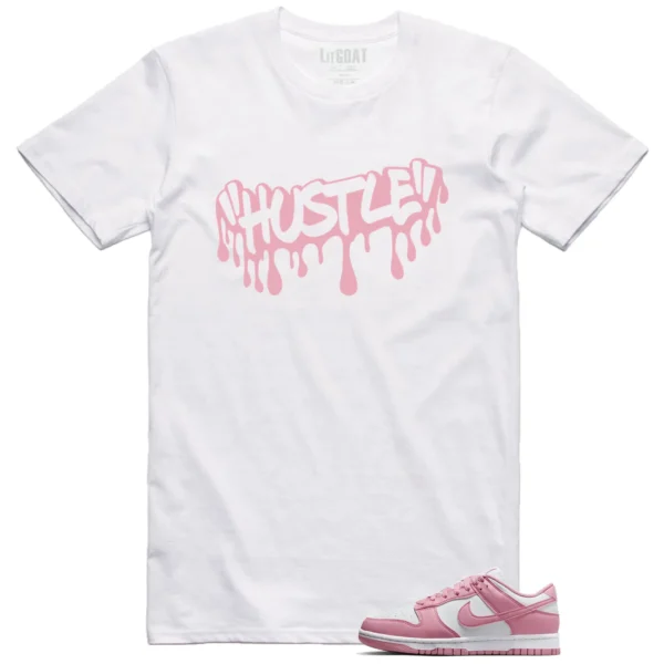 Hustle Drip Tee Matching Nike Dunk Low Elemental Pink