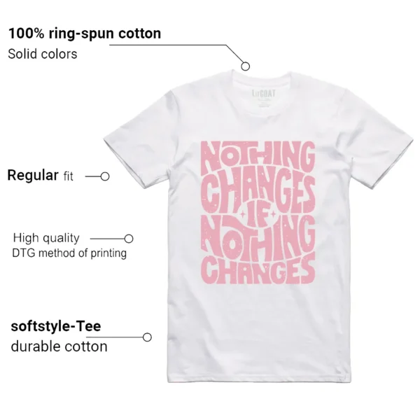 Nike Dunk Low Elemental Pink Style: Nothing Changes Tee Features