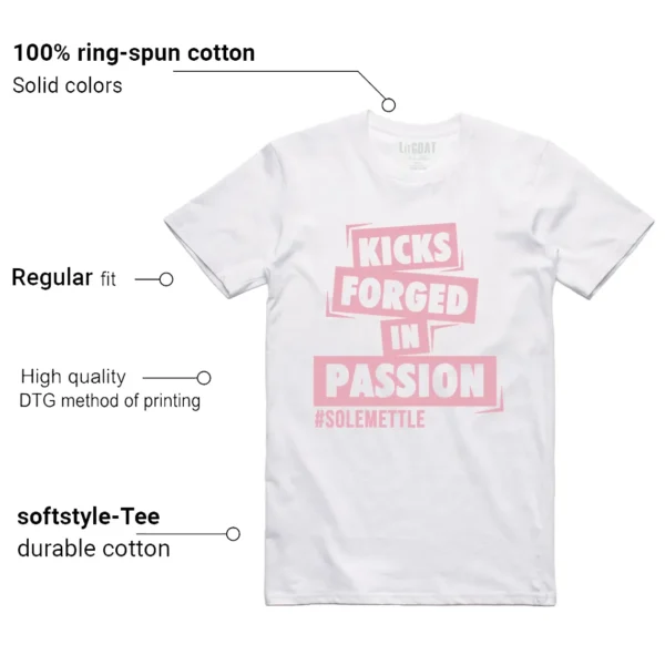 Passion Kicks Tee - Perfect Match for Nike Dunk Low Elemental Pink Features