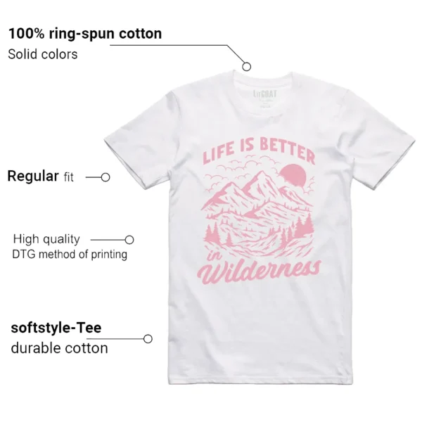 Wilderness Tee - Perfect with Nike Dunk Low Elemental Pink Features