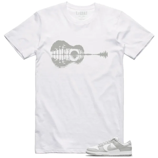 Guitar Shirt for Nike Dunk Low Grey Fog Sneaker