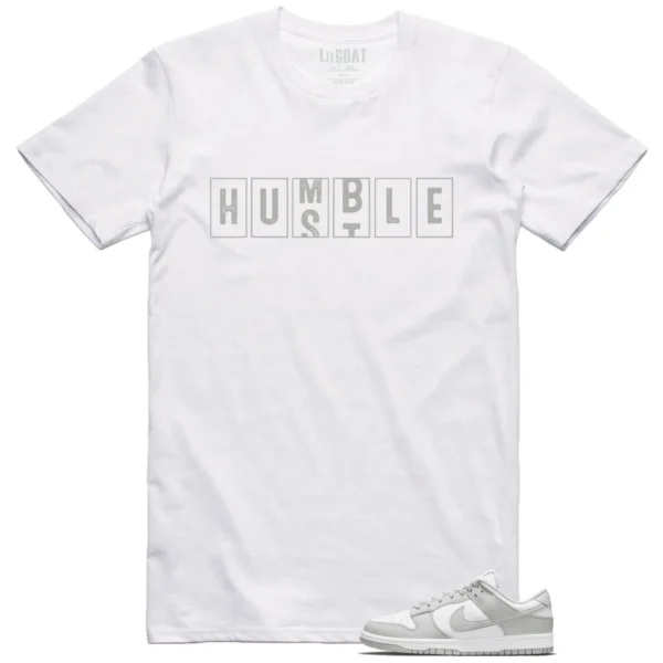 Nike Dunk Low Grey Fog - Hustle Humble T-Shirt