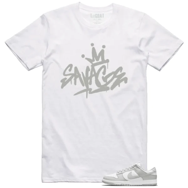 Savage Style Shirt for Nike Dunk Low Grey Fog Lovers