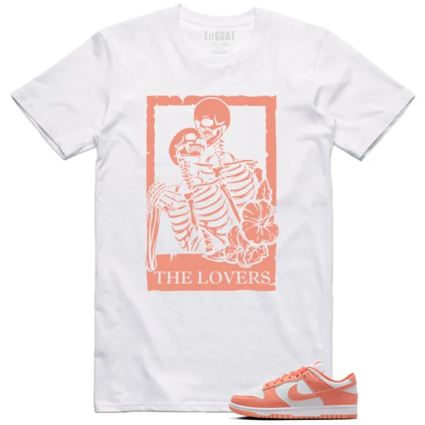 Lovers Tee for Nike Dunk Low Light Wild Mango Sneakers