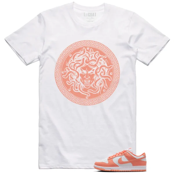 Medusa Tee for Nike Dunk Low Light Wild Mango Kicks