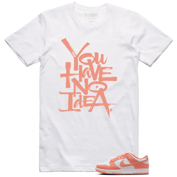 You Have No Idea Tshirt to Match Nike Dunk Low Light Wild Mango Outfit