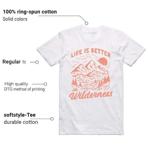 Wilderness Tee - Perfect with Nike Dunk Low Light Wild Mango Features