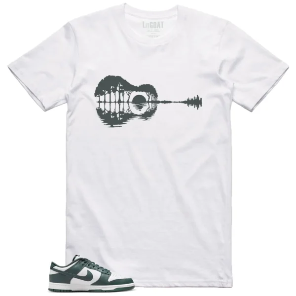 Guitar Shirt for Nike Dunk Low Vintage Green Sneaker