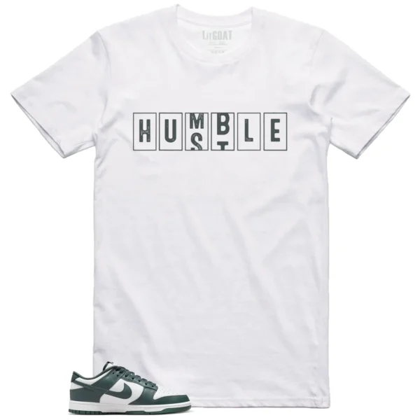 Nike Dunk Low Vintage Green - Hustle Humble T-Shirt