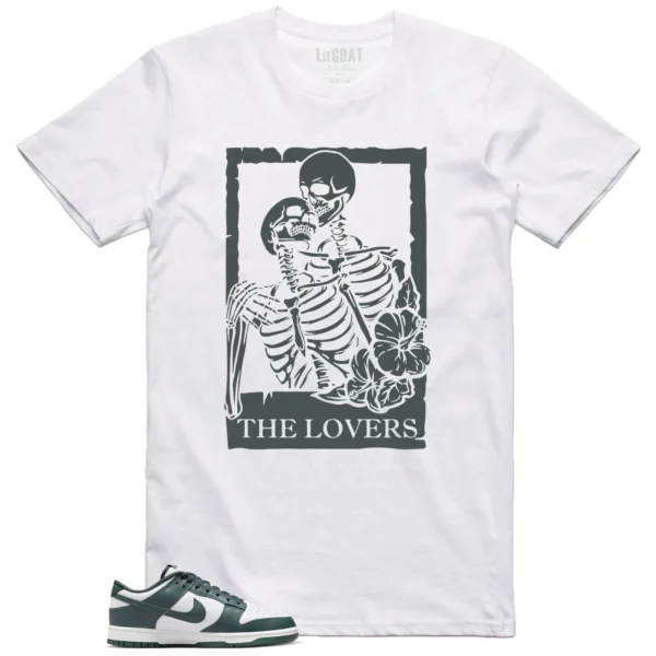 Lovers Tee for Nike Dunk Low Vintage Green Sneakers