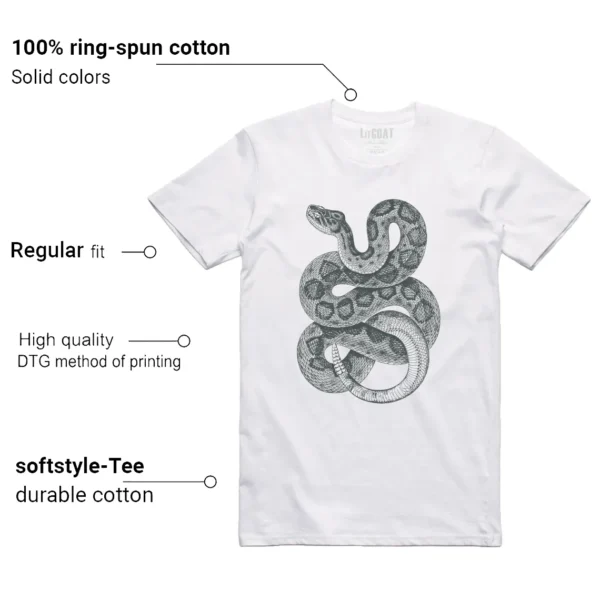 Python Snake Shirt for Nike Dunk Low Vintage Green Sneaker Features