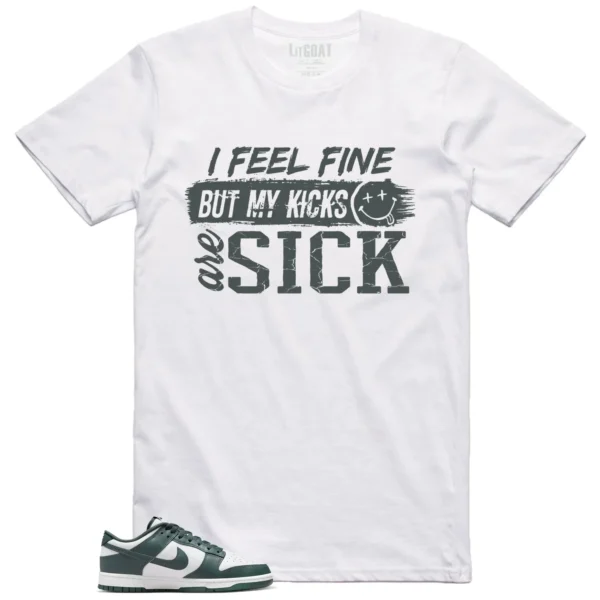 Nike Dunk Low Vintage Green Match: Sick Kicks Shirt