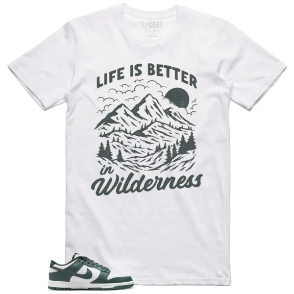 Wilderness Tee - Perfect with Nike Dunk Low Vintage Green