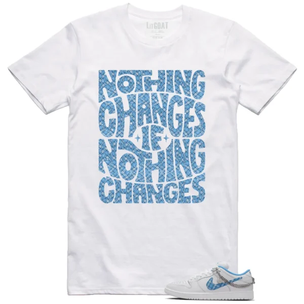 Nike SB Dunk Low Pro x Nicole Hause White University Blue Style: Nothing Changes Tee