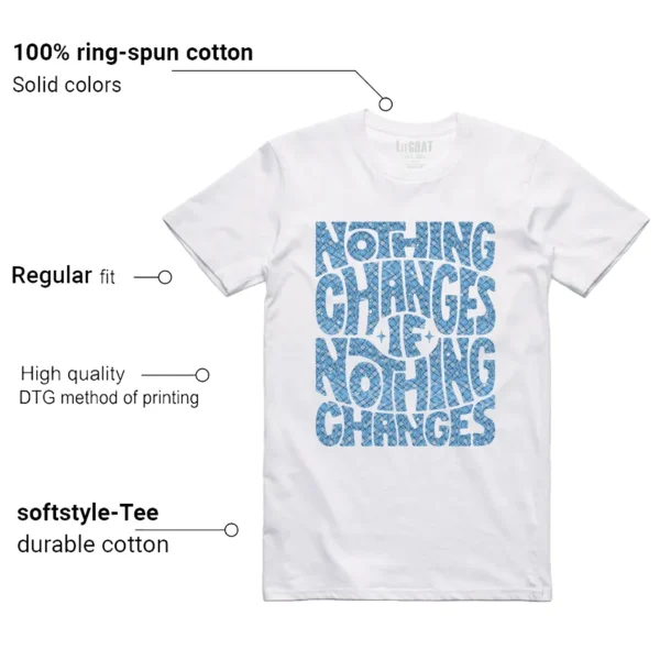 Nike SB Dunk Low Pro x Nicole Hause White University Blue Style: Nothing Changes Tee Features