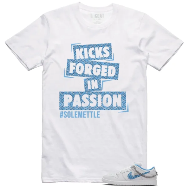 Passion Kicks Tee - Perfect Match for Nike SB Dunk Low Pro x Nicole Hause White University Blue