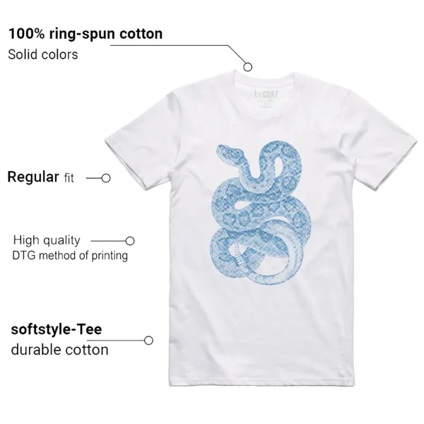 Python Snake Shirt for Nike SB Dunk Low Pro x Nicole Hause White University Blue Sneaker Features