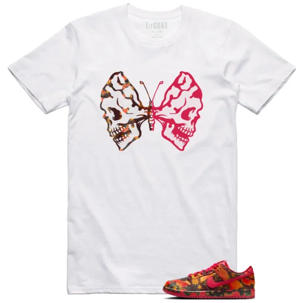 Butterfly Skulls Shirt for Nike SB Dunk Low The Wizard of Oz Fans