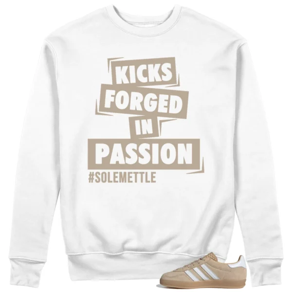 Passion Kicks Sweatshirt - Perfect Match for Adidas gazelle Indoor Magic Beige