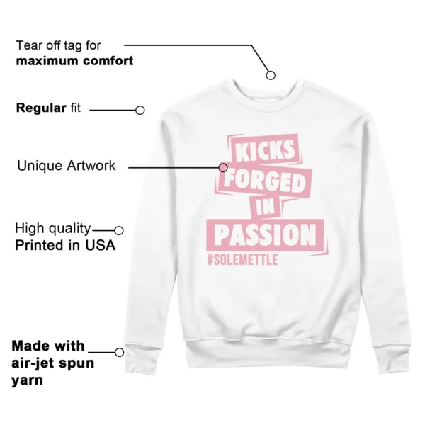 Passion Kicks Sweatshirt - Perfect Match for Nike Dunk Low Elemental Pink Features