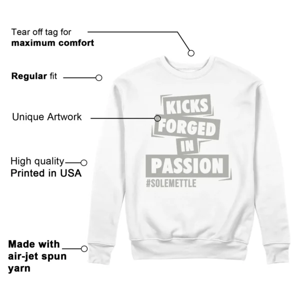 Passion Kicks Sweatshirt - Perfect Match for Nike Dunk Low Grey Fog Features