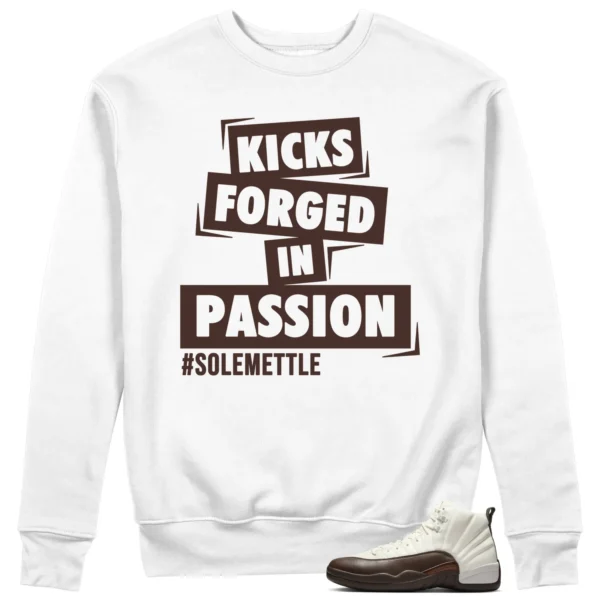 Passion Kicks Sweatshirt - Perfect Match for SoleFly x Air Jordan 12 Cafecito