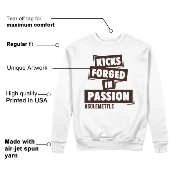 Passion Kicks Sweatshirt - Perfect Match for SoleFly x Air Jordan 12 Cafecito Features