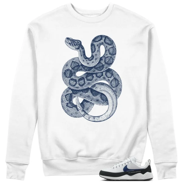 Python Snake Sweatshirt for Air Zoom Spiridon Fragment Blue Void Sneaker