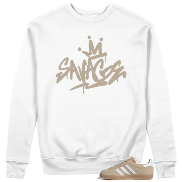 Savage Style Sweatshirt for Adidas gazelle Indoor Magic Beige Lovers