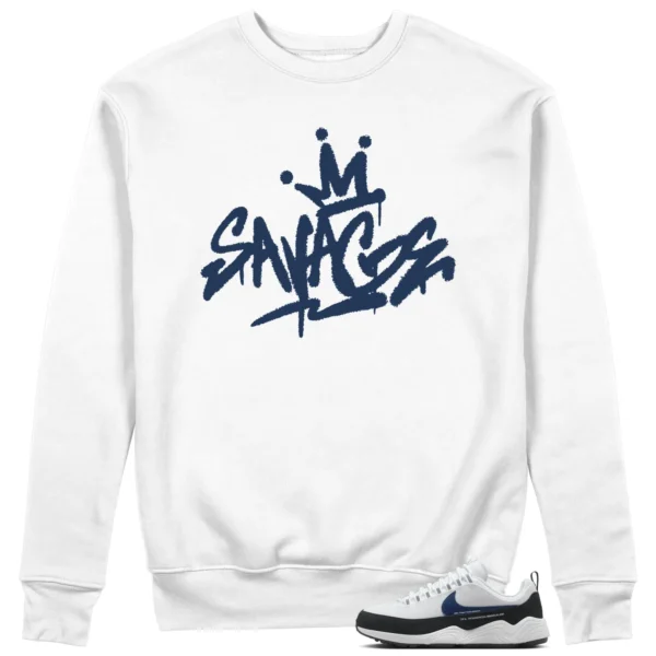 Savage Style Sweatshirt for Air Zoom Spiridon Fragment Blue Void Lovers