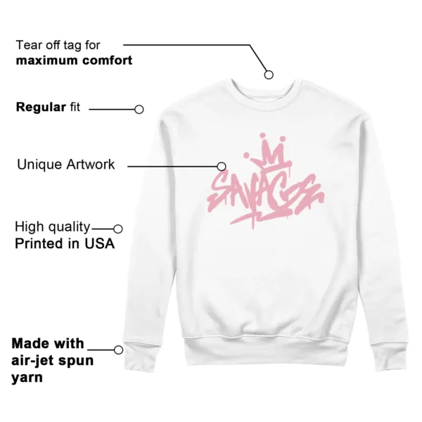 Savage Style Sweatshirt for Nike Dunk Low Elemental Pink Lovers Features