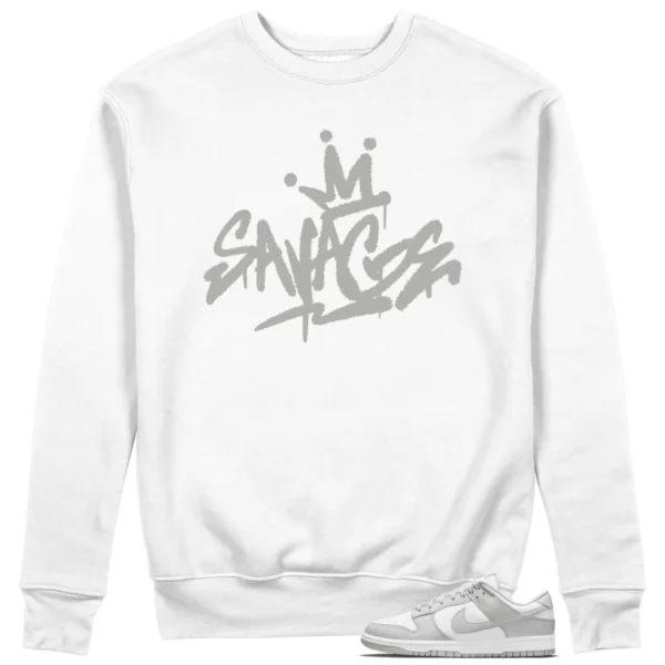 Savage Style Sweatshirt for Nike Dunk Low Grey Fog Lovers