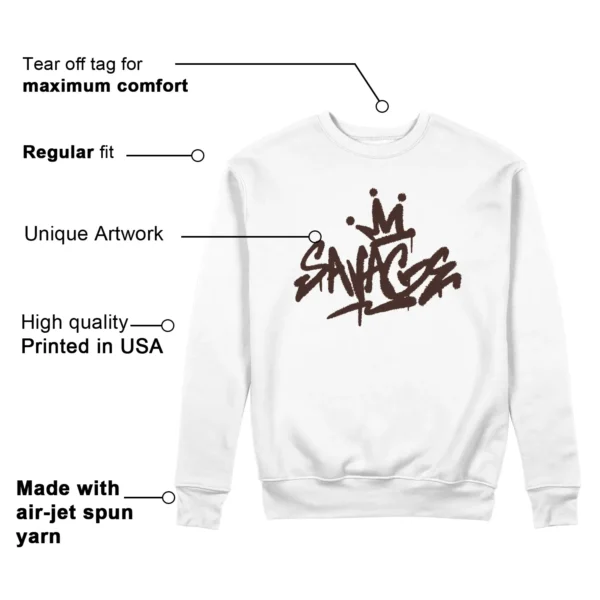 Savage Style Sweatshirt for SoleFly x Air Jordan 12 Cafecito Lovers Features