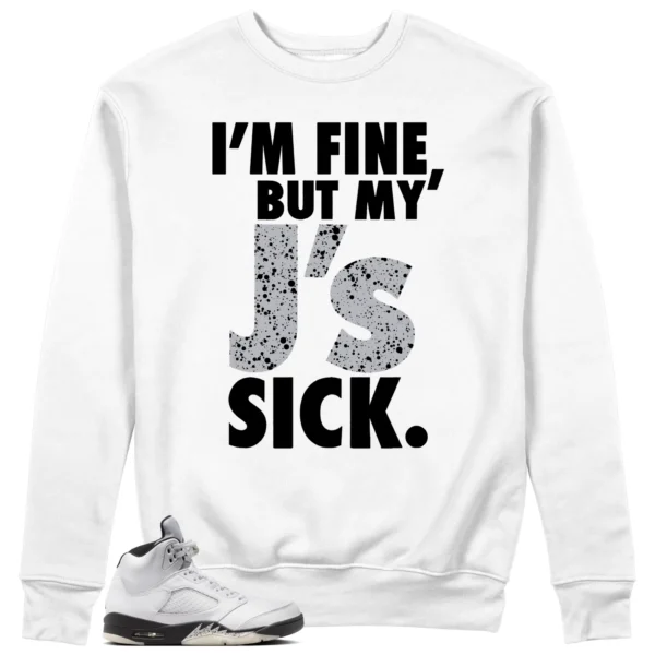 Air Jordan 5 Reverse Metallic Lovers' Sick J's Sweatshirt