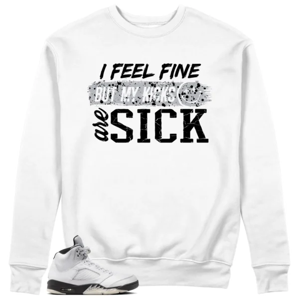 Air Jordan 5 Reverse Metallic Match: Sick Kicks Sweatshirt