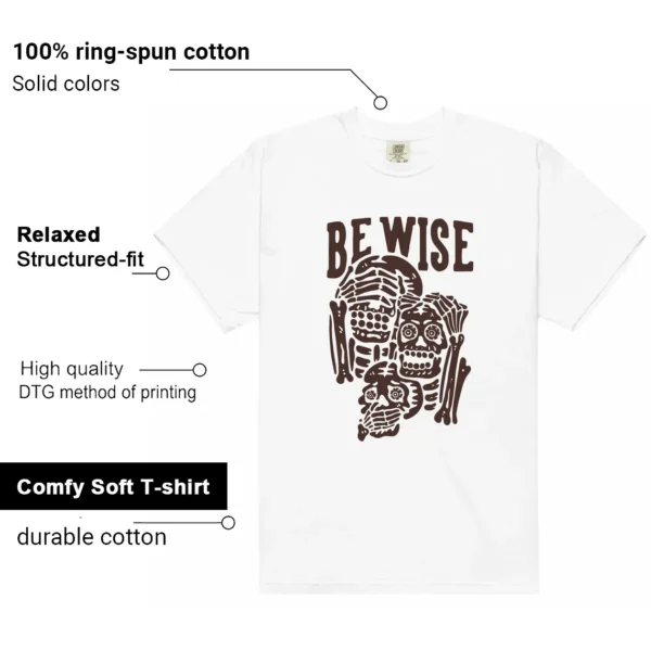 SoleFly x Air Jordan 12 Cafecito 'Be Wise' Matching Shirt Features