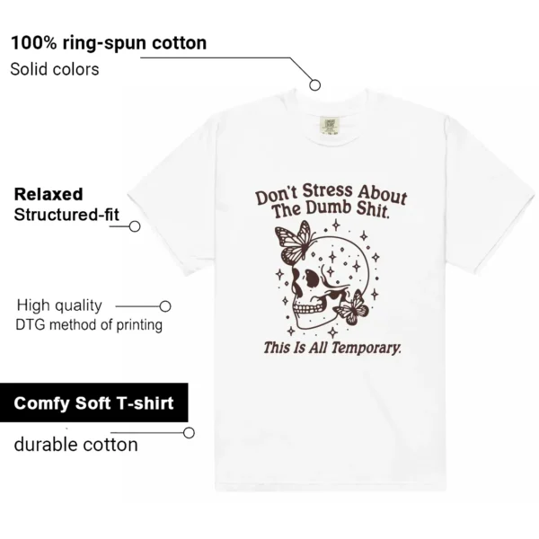 Style SoleFly x Air Jordan 12 Cafecito With This Don't Stress TShirt Features