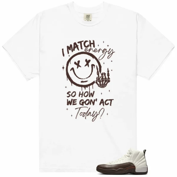 SoleFly x Air Jordan 12 Cafecito Matching Tee Shirt - Match Energy