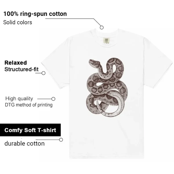 Python Snake Shirt for SoleFly x Air Jordan 12 Cafecito Sneaker Features