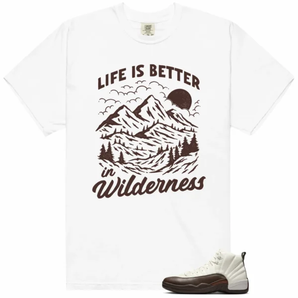 Wilderness Tee - Perfect with SoleFly x Air Jordan 12 Cafecito