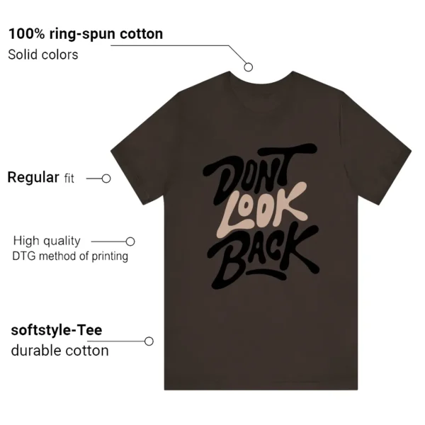 Travis Scott x Air Jordan 1 Low OG Velvet Brown Style: Don't Look Back Shirt Features