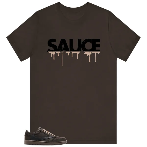 Sauce Tee to Match Your Travis Scott x Air Jordan 1 Low OG Velvet Brown