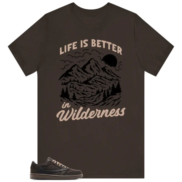 Wilderness Tee - Perfect with Travis Scott x Air Jordan 1 Low OG Velvet Brown