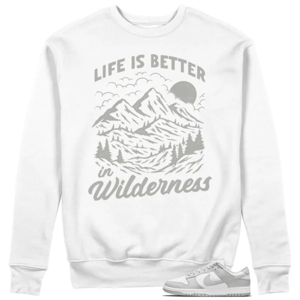 Wilderness Sweat - Perfect with Nike Dunk Low Grey Fog