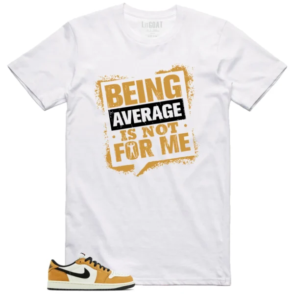 Average Not Me Tee Matches Air Jordan 1 Low OG Rookie of the Year Sneaker