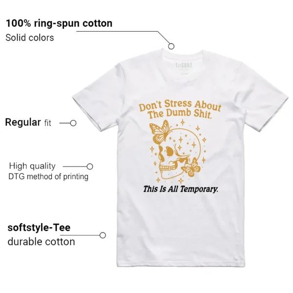 Style Air Jordan 1 Low OG Rookie of the Year With This Don't Stress TShirt Features