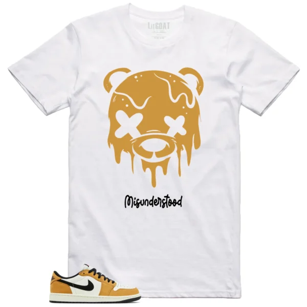 Air Jordan 1 Low OG Rookie of the Year Matching Tee - Drippy Bear Graphic