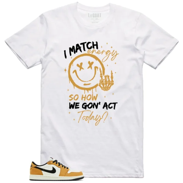 Air Jordan 1 Low OG Rookie of the Year Matching Tee Shirt - Match Energy